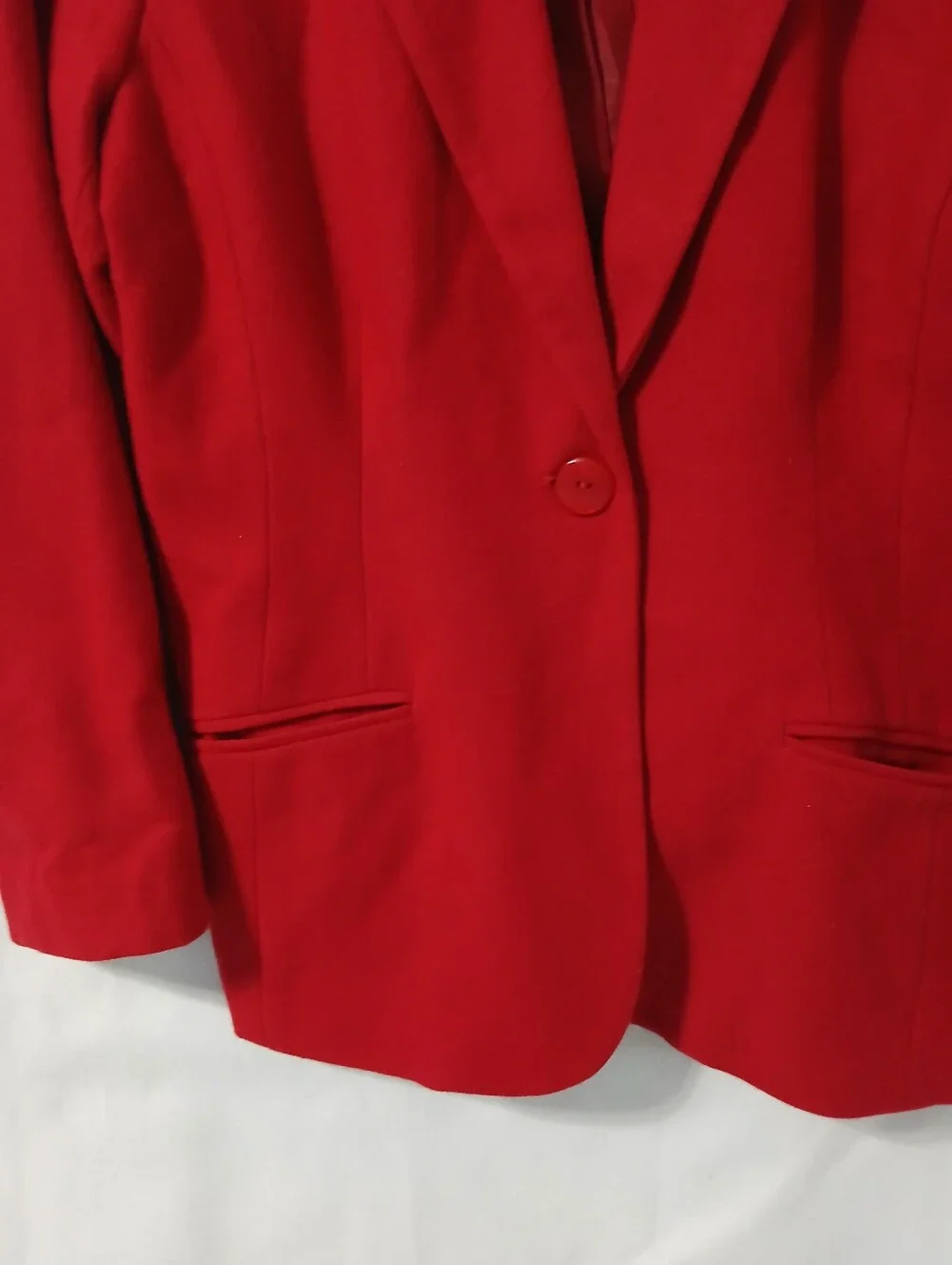 Sag Harbor Red Single-Button Blazer 100%  Wool. - Picture 6 of 15